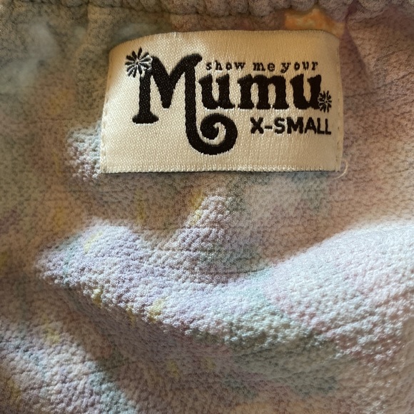 Show Me Your Mumu Heidi ruffle crop top in green with red and pink florals XS - Picture 11 of 13